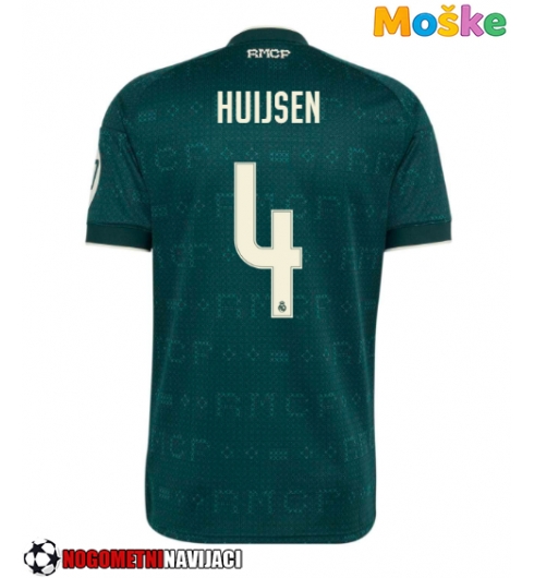 Moške Nogometnih dresov Real Madrid Dean Huijsen #4 Gostujoči 2026-27 Kratki rokavi Moške Nogometnih dresov Real Madrid Dean Huijsen #4 Gostujoči 2026-27 Kratki rokavi